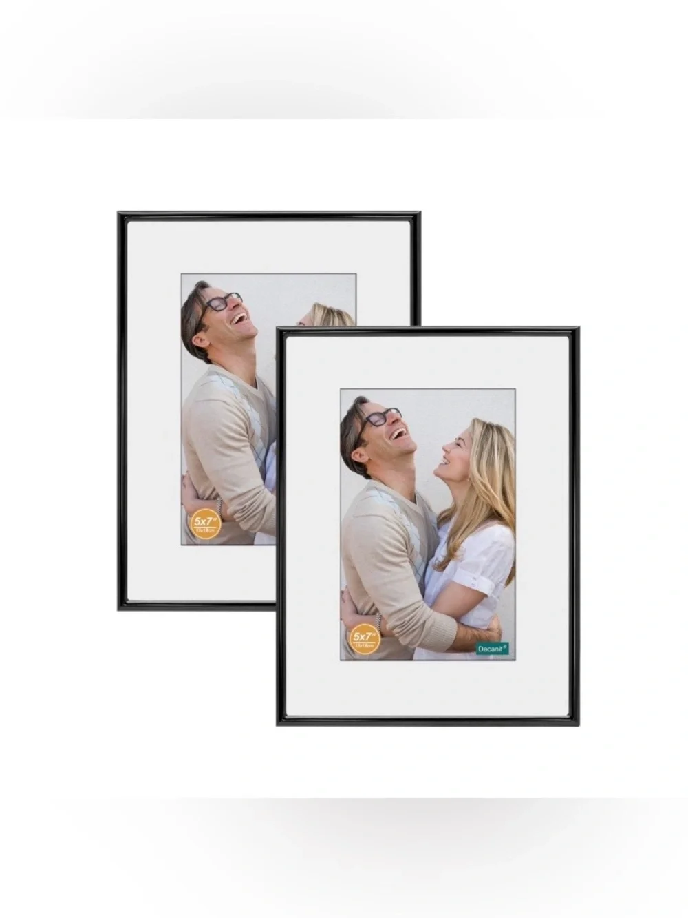 Metal Picture Frames 8x10” (2-Pack) BLACK